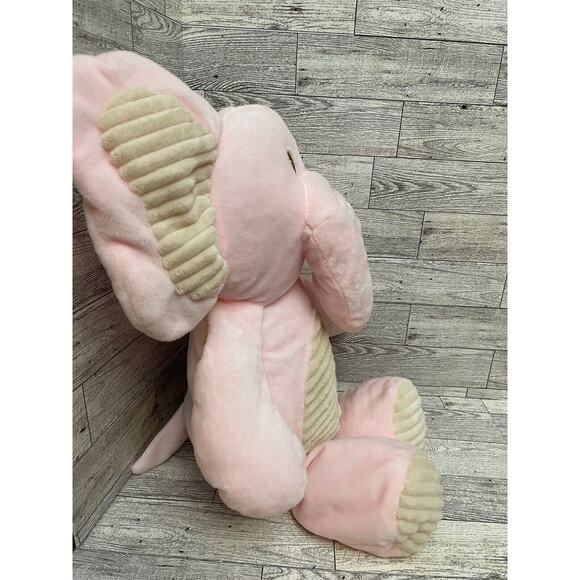 Kellytoy Elephant Rattle Plush Floppy Pink Lovey Baby Soft 17” Stuffed Animal - Picture 4 of 9